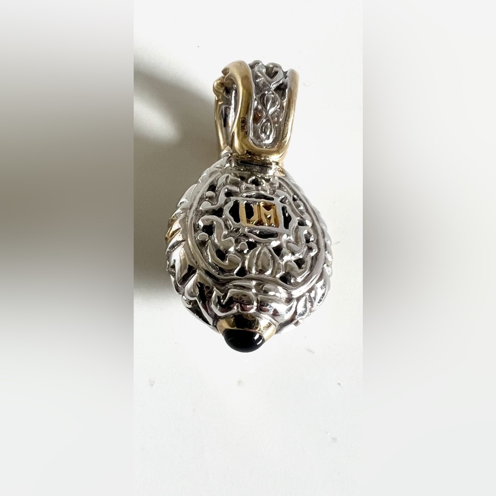 John Medeiro Gold and Silver Pendant - Picture 3 of 10